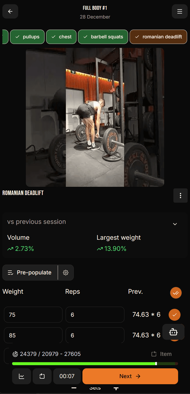 Log workouts throughout January