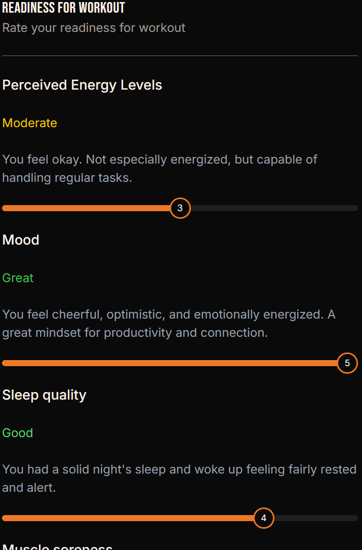 Track your readiness